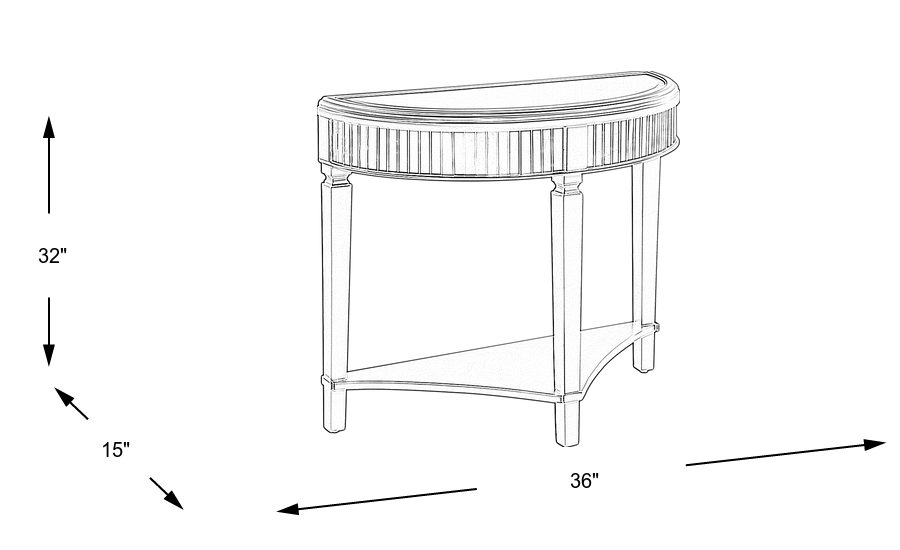 Dimension Image. Please refer to the Dimension Tab on this page for dimension details.