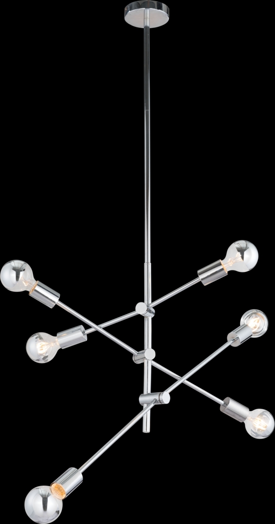 Refugio Cove Chrome Chandelier - Thumbnail - Image 2