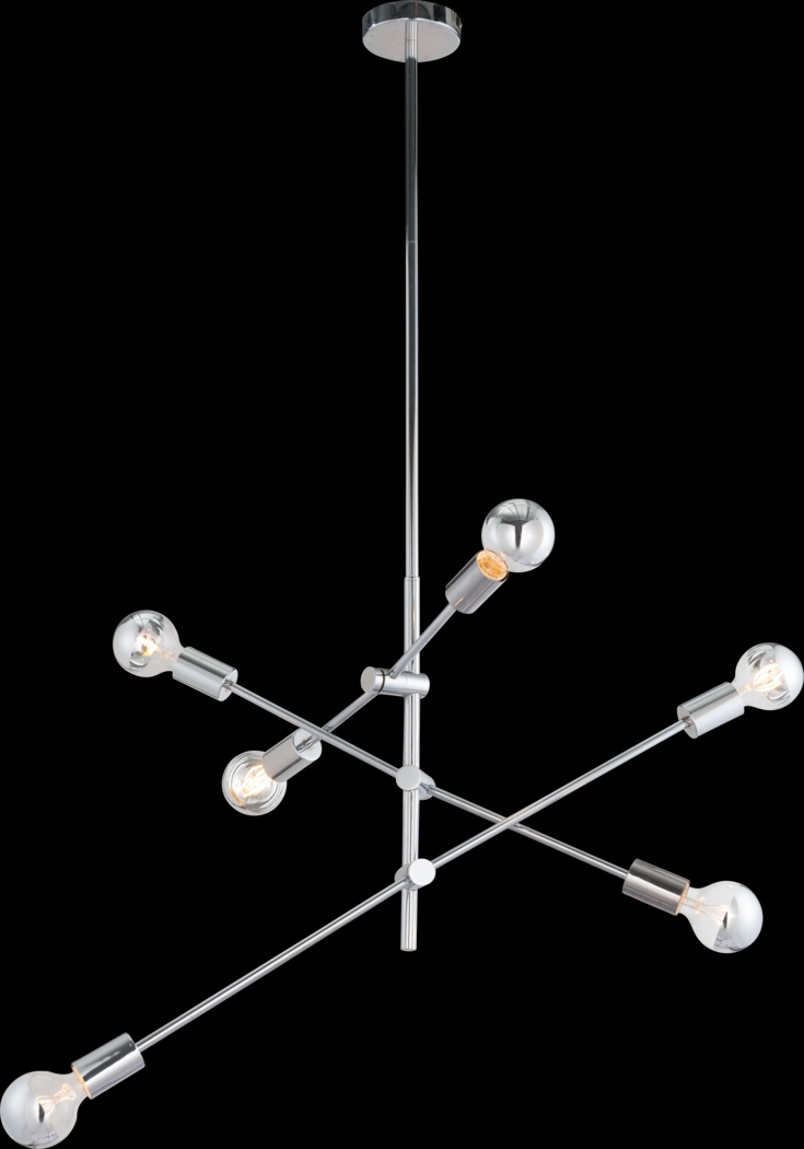 Refugio Cove Chrome Chandelier - Thumbnail - Image 3