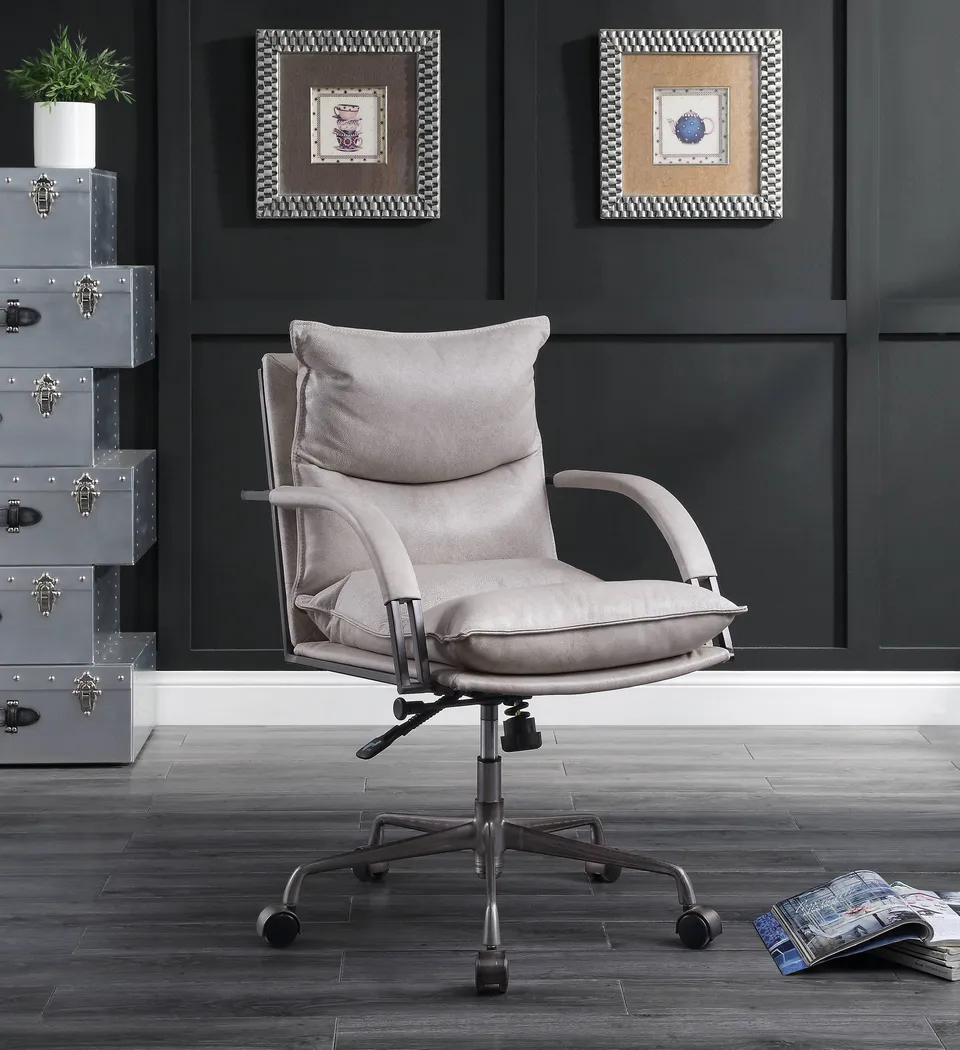Regallie White Office Chair - Thumbnail - Image 5