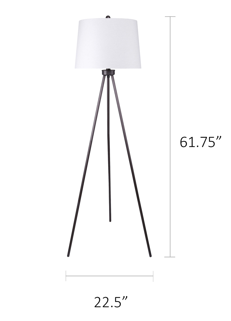 Regent Shores Gray Floor Lamp - Thumbnail - Image 8