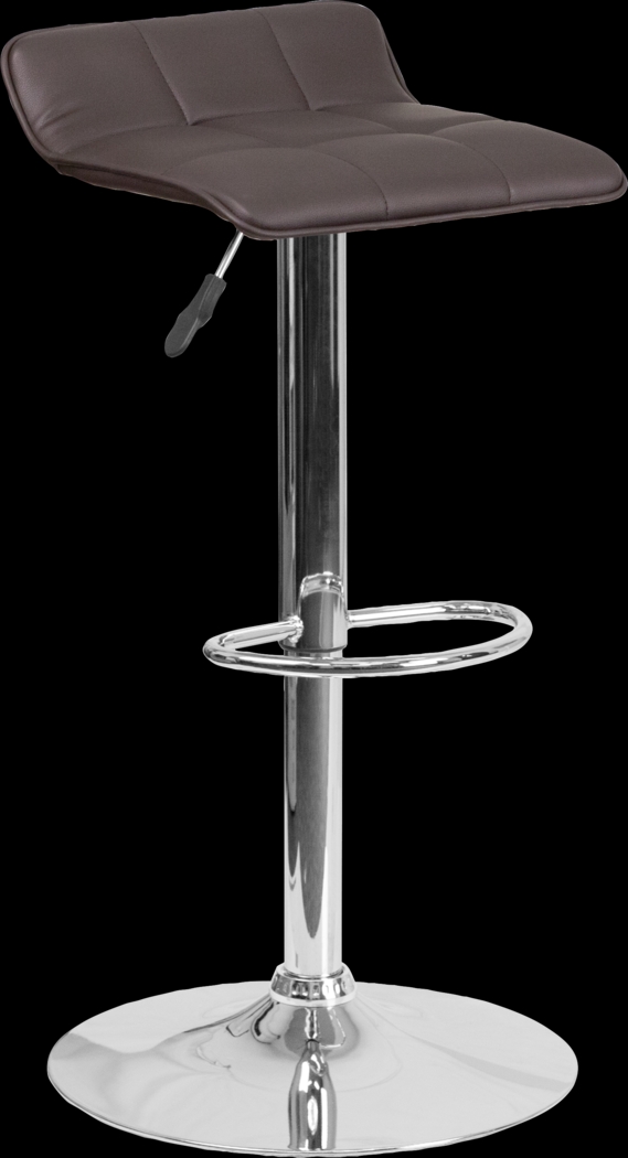 Reggie Brown Adjustable Swivel Barstool - Thumbnail - Image 1