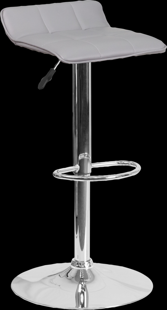 Reggie Gray Adjustable Swivel Barstool - Thumbnail - Image 1