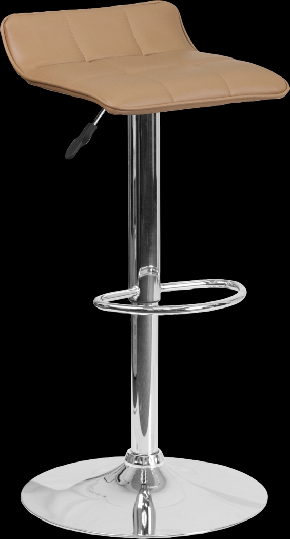 Reggie Mocha Adjustable Swivel Barstool - Thumbnail - Image 1