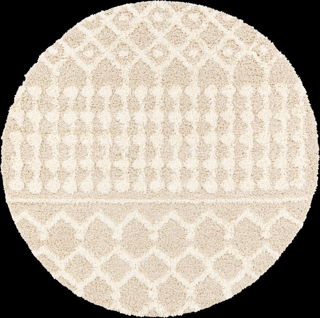 Rehder I Cream 6'7 Round Rug - Thumbnail - Image 1