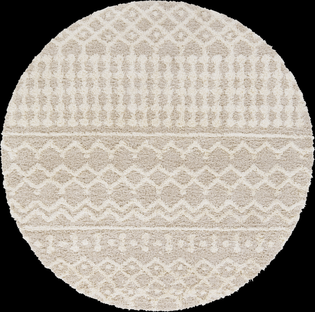 Rehder I Cream 7'10 Round Rug - Thumbnail - Image 1