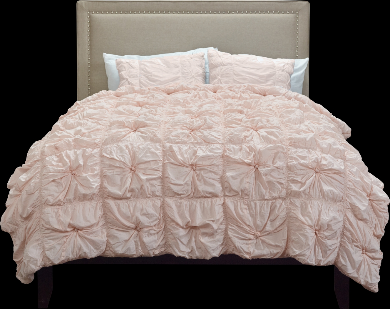 Reia Pink 3 Pc Queen Comforter Set - Thumbnail - Image 1