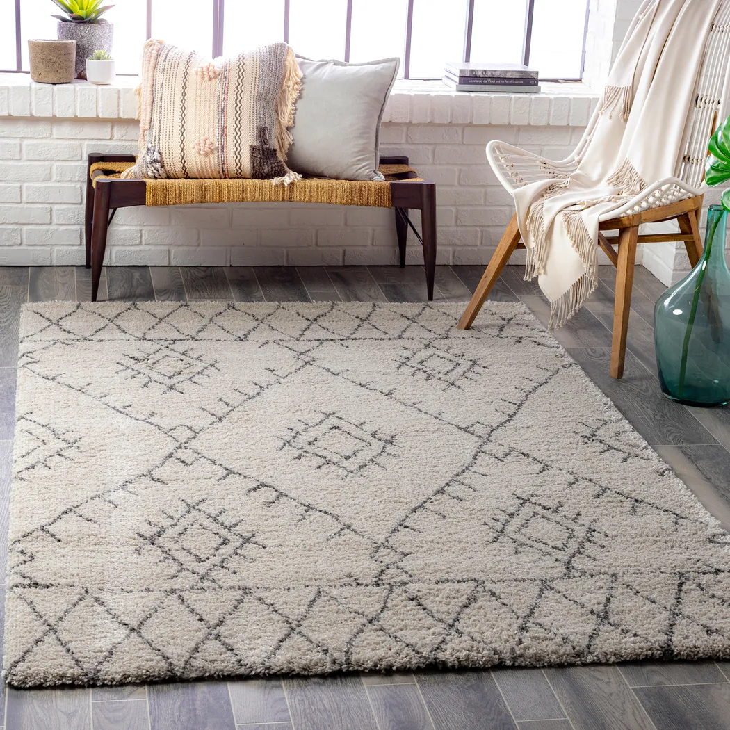 Reidwick Cream 5'4 x 7'7 Area Rug - Thumbnail - Image 2