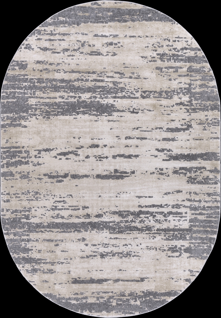 Reigate I Tan 6'7 x 9'6 Oval Rug - Thumbnail - Image 1