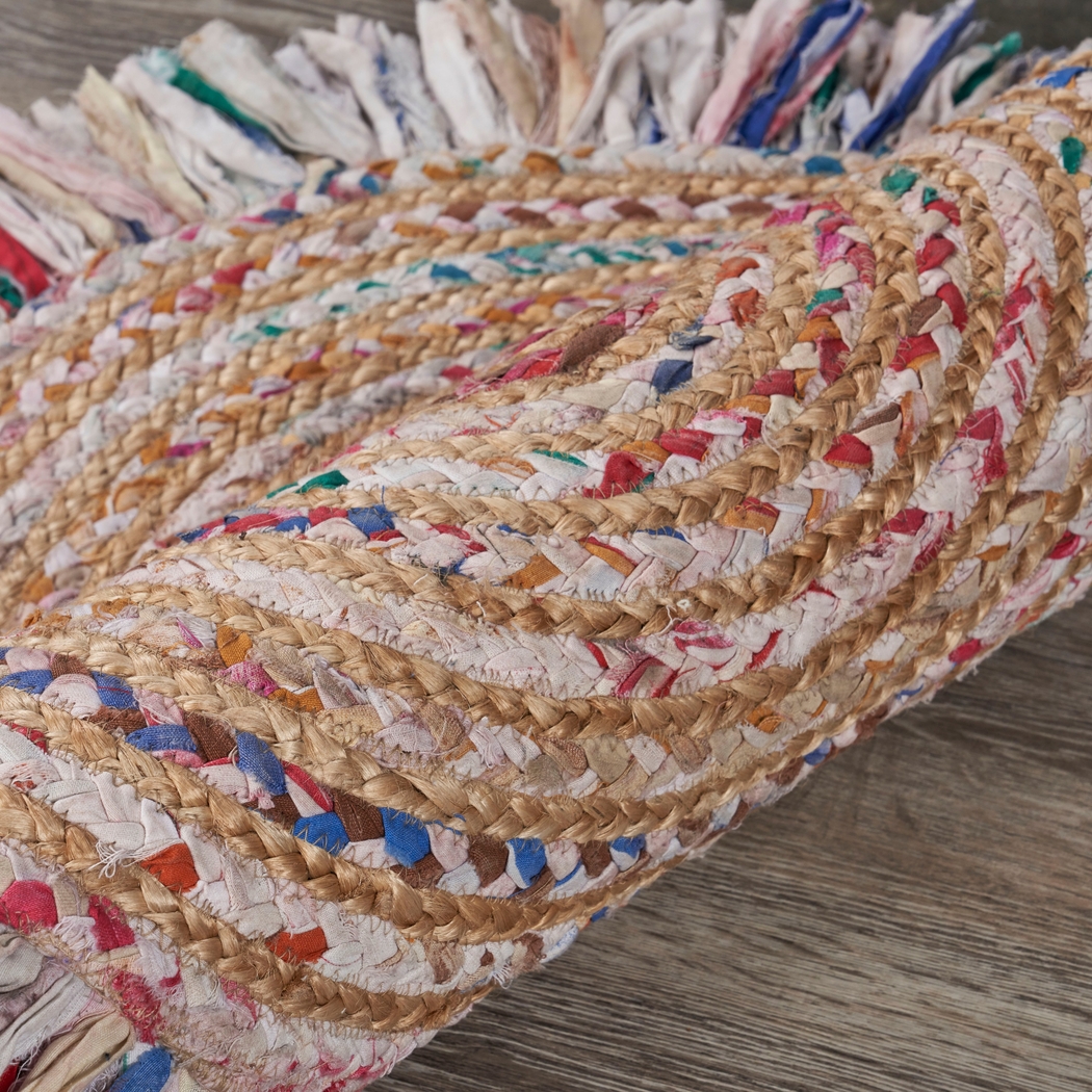 Reizu White 5'6 Round Rug - Thumbnail - Image 5