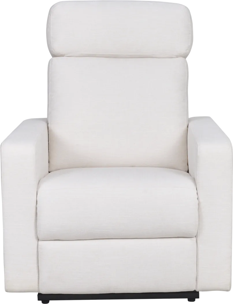 Relaxation Rocker White Auto Glider Recliner - Thumbnail - Image 3