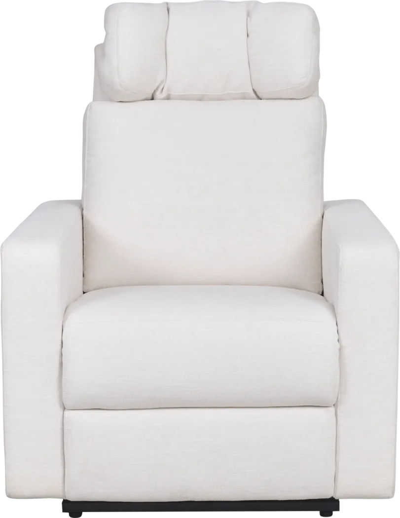Relaxation Rocker White Auto Glider Recliner - Image 7
