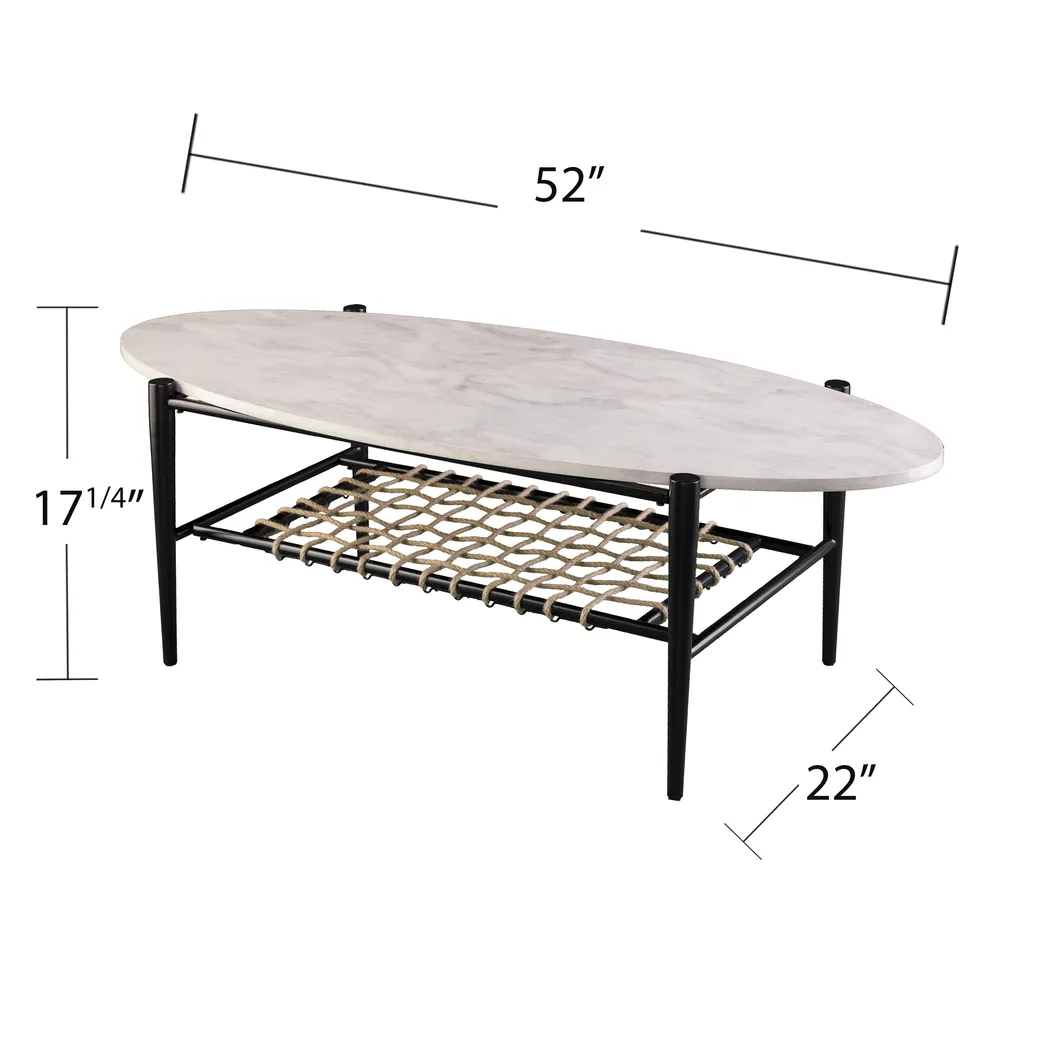 Relckin White Cocktail Table - Image 5