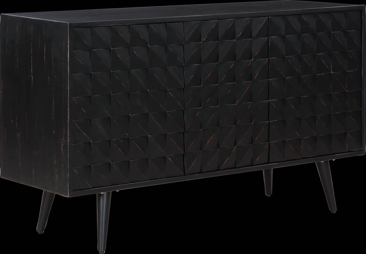 Rellim Black Credenza - Thumbnail - Image 1
