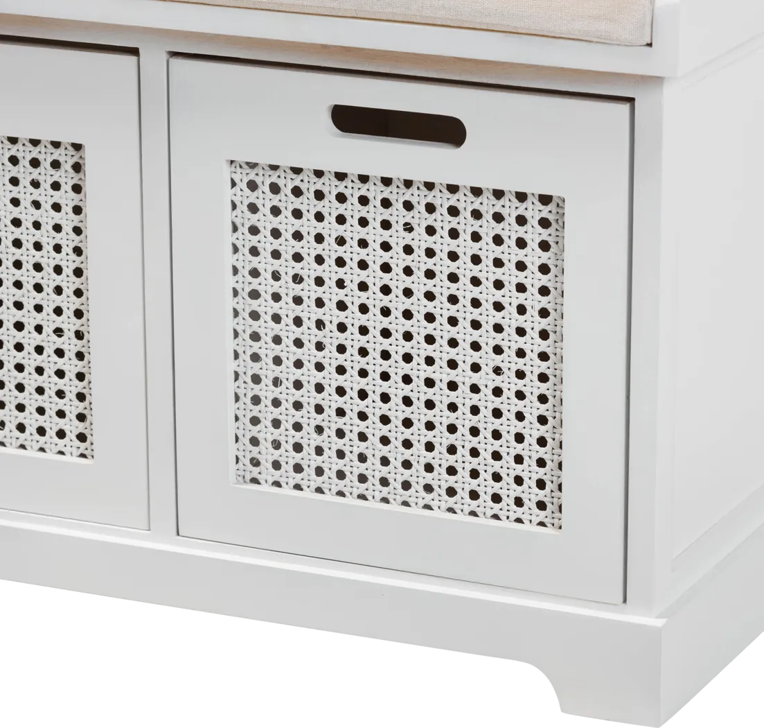 Reltor White Accent Bench - Thumbnail - Image 5