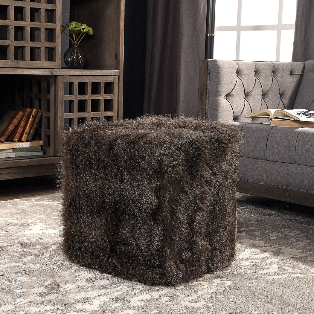 Relyea Brown Ottoman - Thumbnail - Image 3