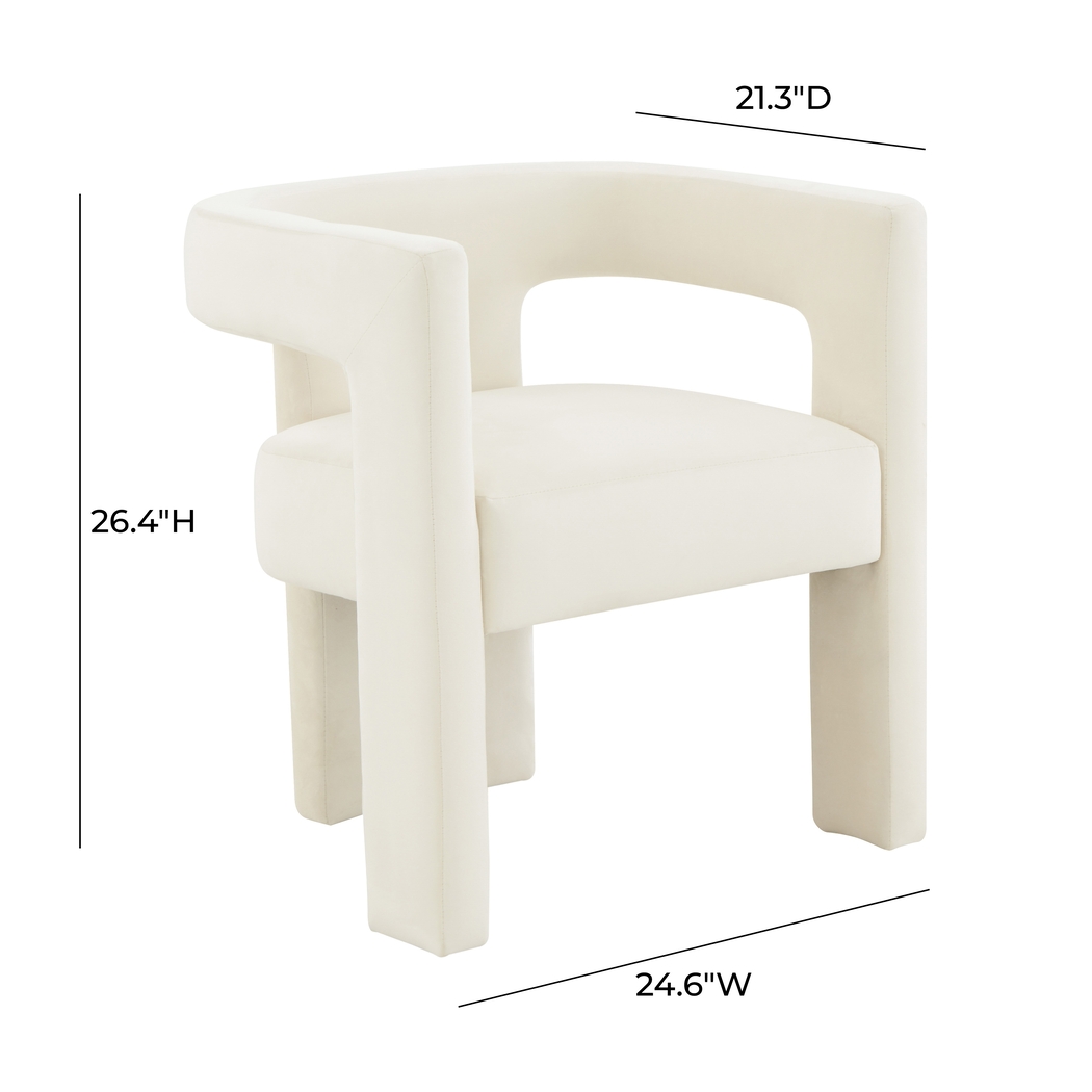 Remagen Cream Accent Chair - Thumbnail - Image 6