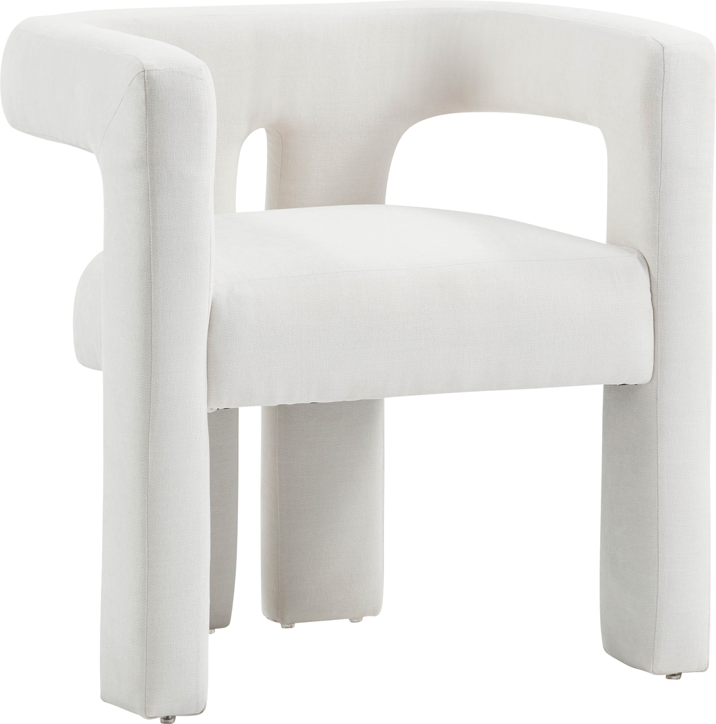 Remagen White Accent Chair - Thumbnail - Image 3