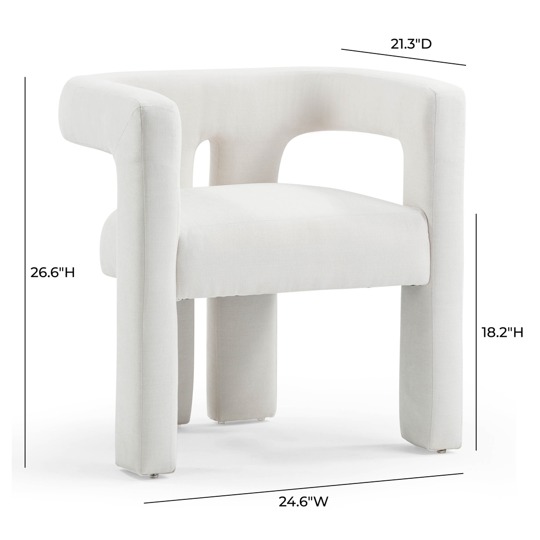Remagen White Accent Chair - Thumbnail - Image 7