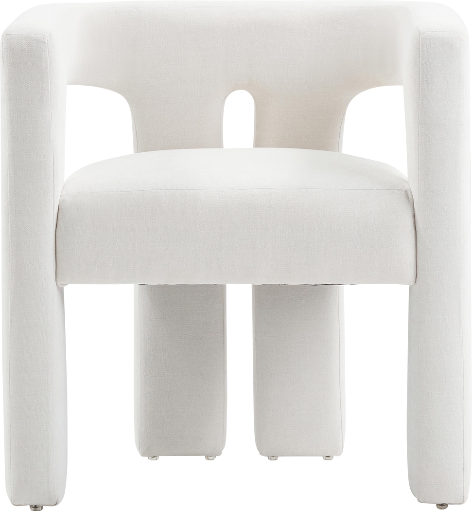 Remagen White Accent Chair - Thumbnail - Image 1
