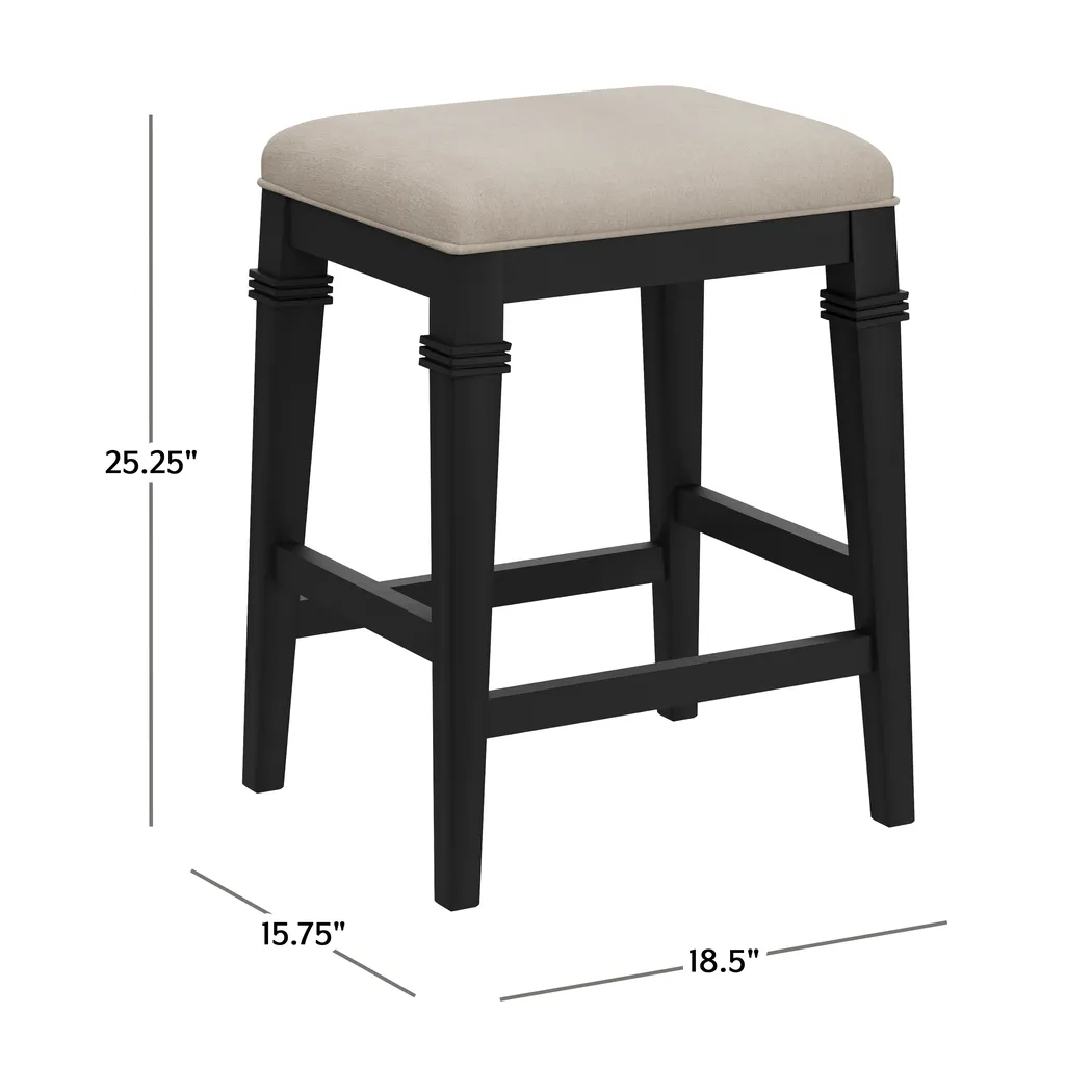 Rembles Black Counter Height Stool - Thumbnail - Image 12