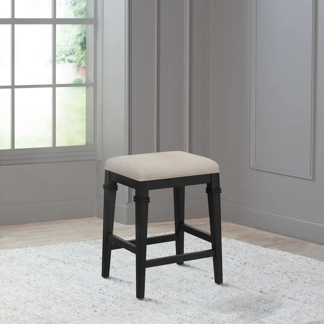 Rembles Black Counter Height Stool - Thumbnail - Image 8