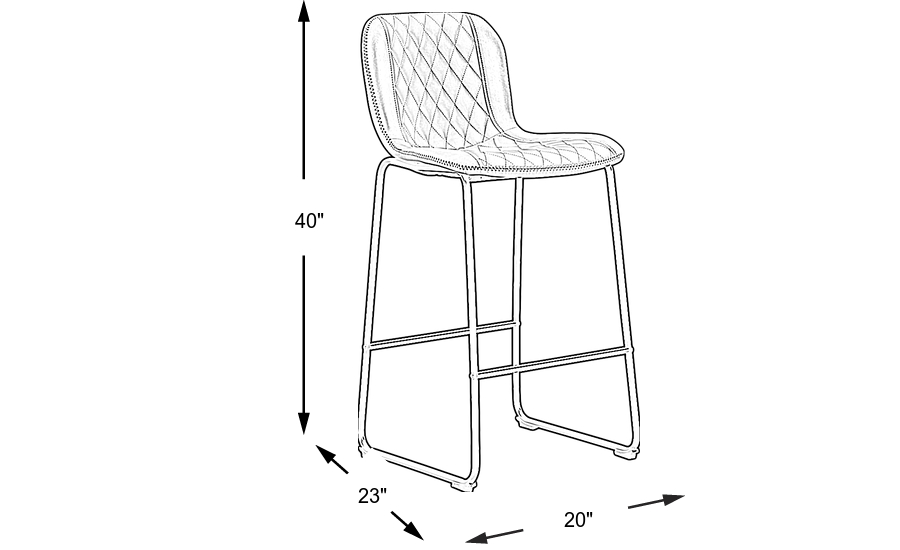 Dimension Image. Please refer to the Dimension Tab on this page for dimension details.