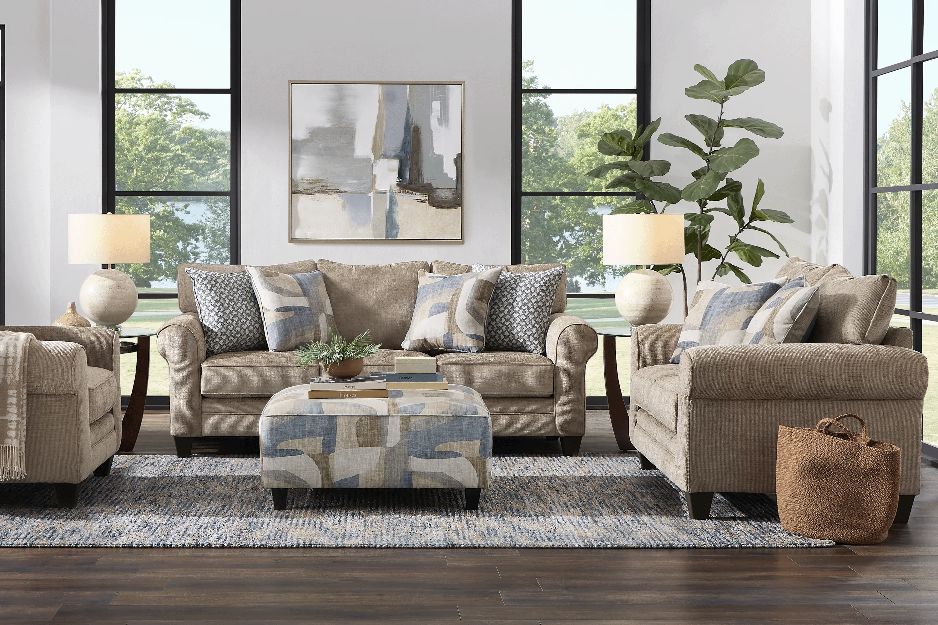 Remington Heights Cocoa 8 Pc Living Room - Thumbnail - Image 1