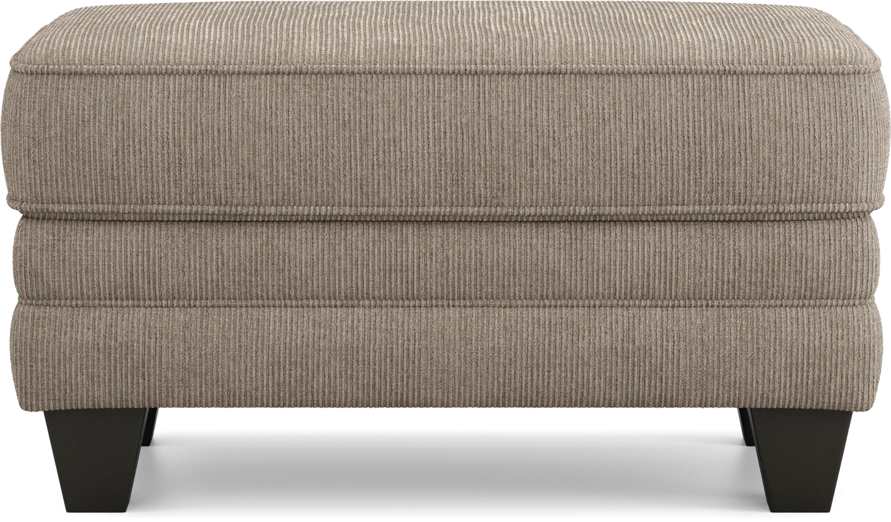Remington Heights Cocoa Ottoman - Thumbnail - Image 2