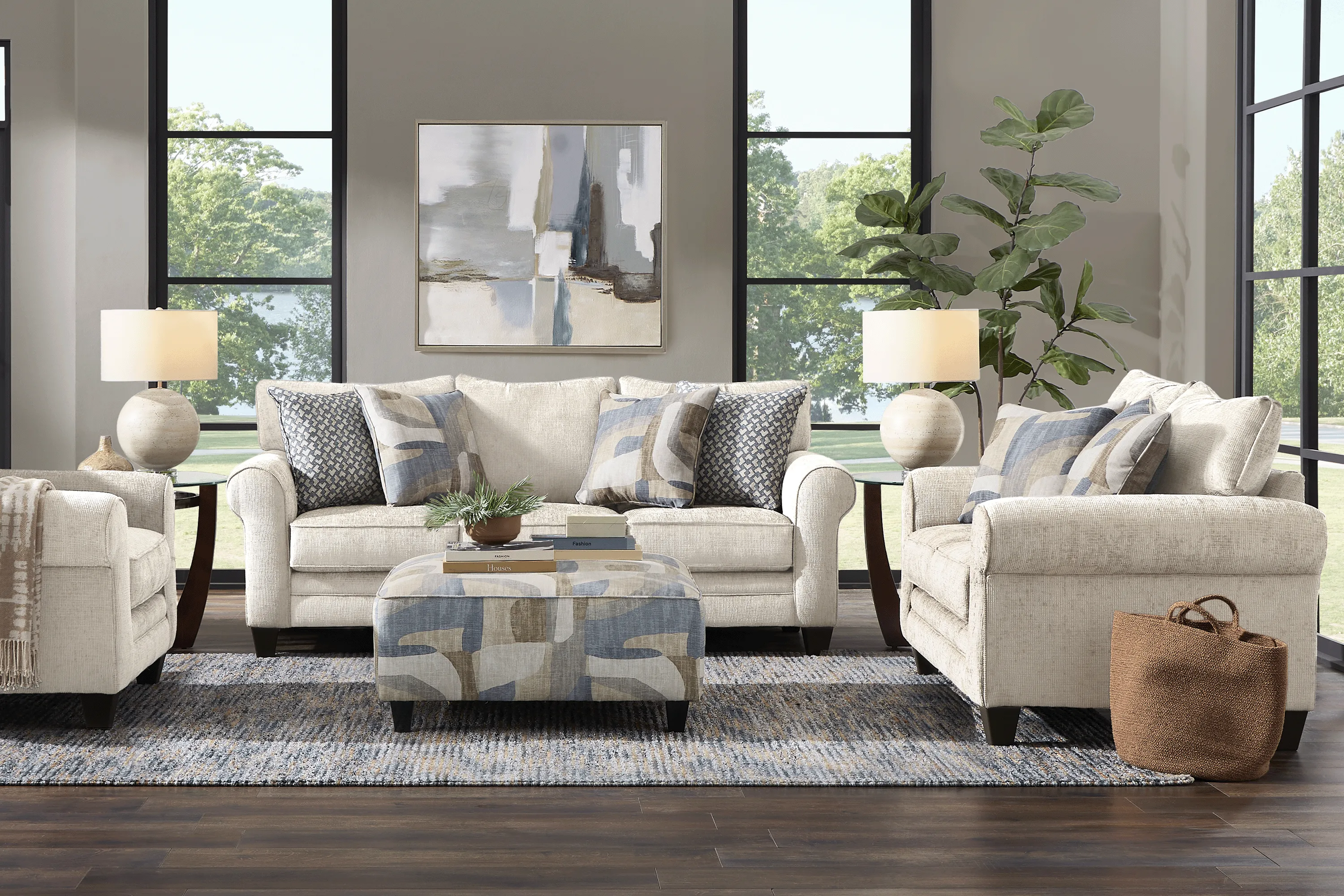 Remington Heights Sand 8 Pc Living Room - Thumbnail - Image 1