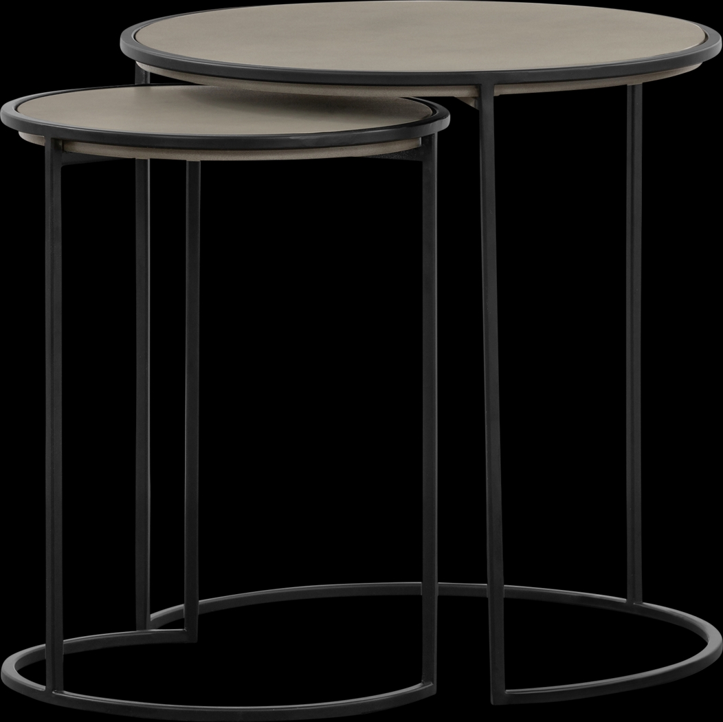 Renaelle Gray Nesting Table, Set of 2 - Thumbnail - Image 1