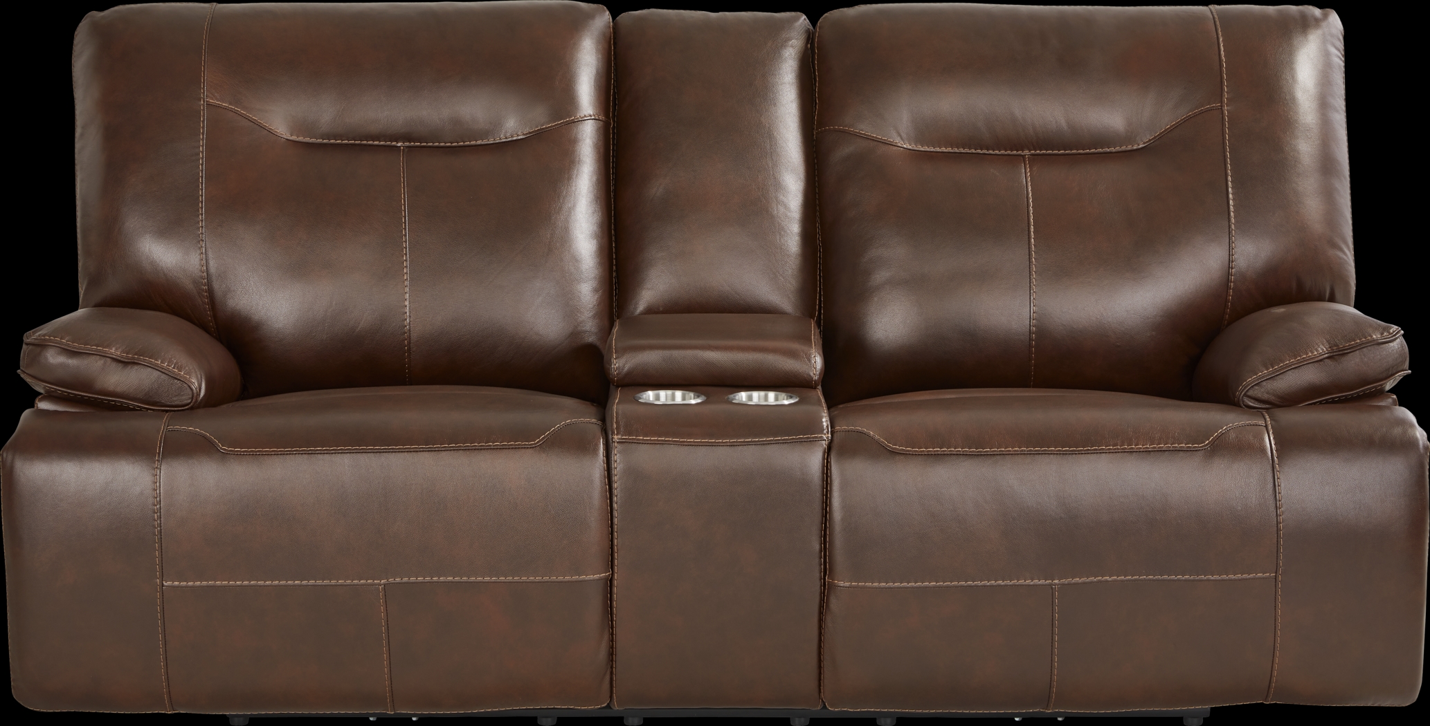 Renaldi Coffee 2 Pc Leather Dual Power Reclining Living Room - Thumbnail - Image 6