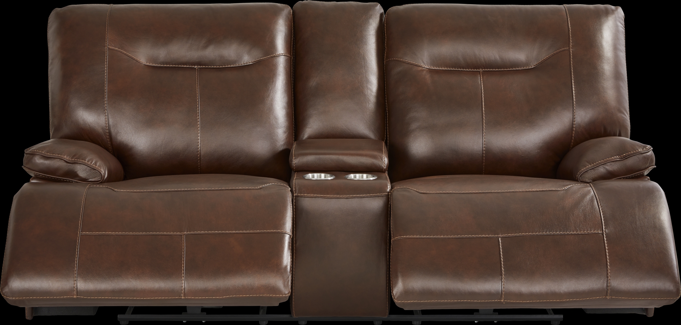 Renaldi Coffee 2 Pc Leather Dual Power Reclining Living Room - Thumbnail - Image 5
