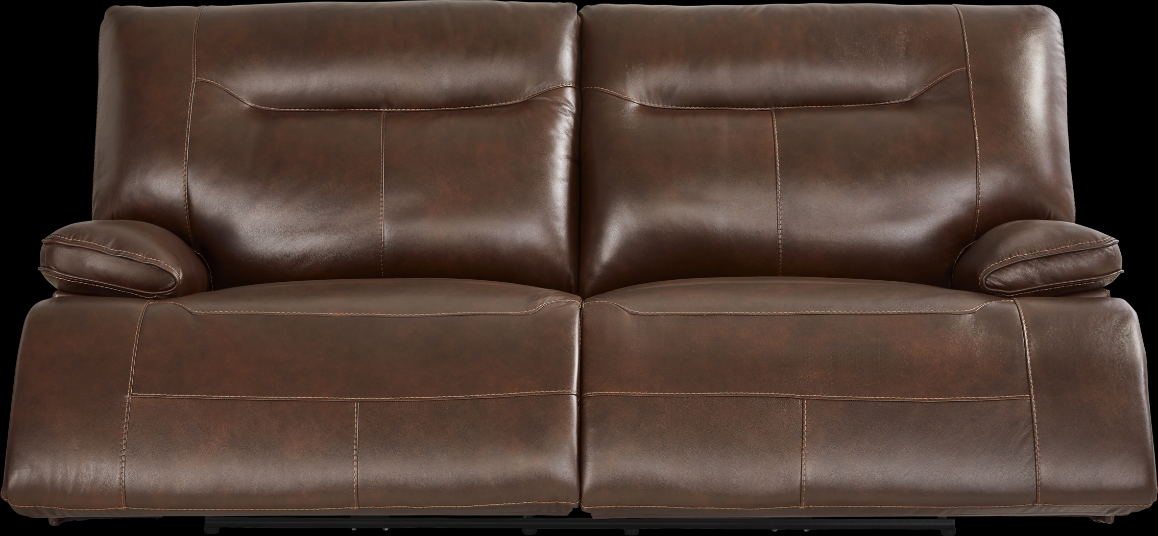 Renaldi Coffee 2 Pc Leather Dual Power Reclining Living Room - Thumbnail - Image 2