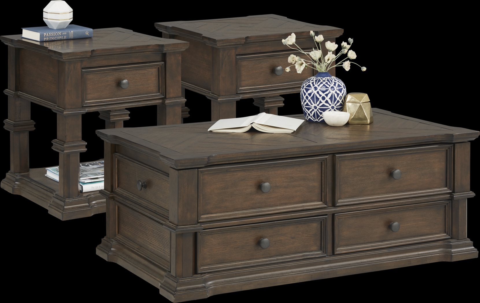 Laredo Springs Brown 6 Pc Living Room with Reclining Sofa - Thumbnail - Image 2