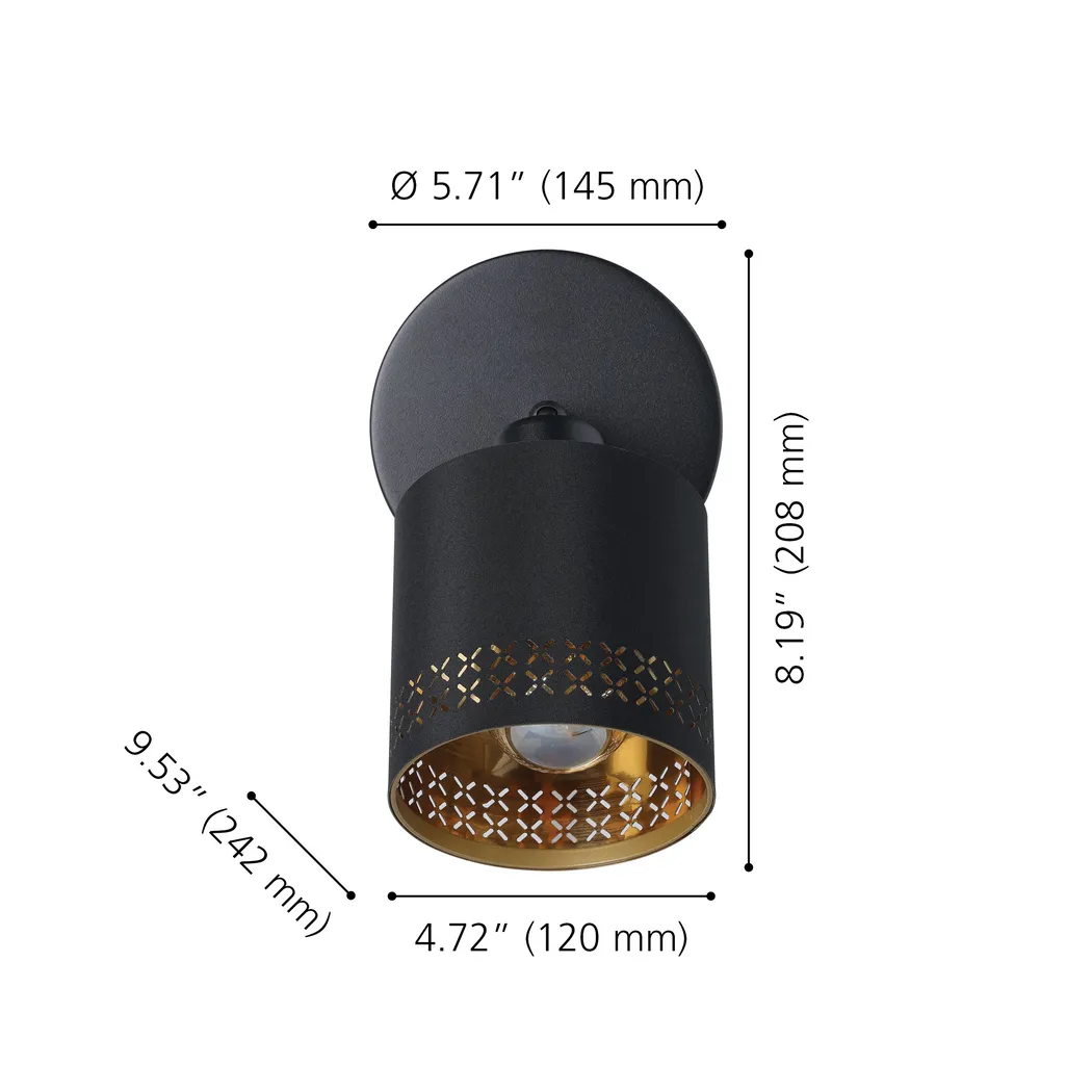 Renfrew Lane Black Sconce - Thumbnail - Image 4