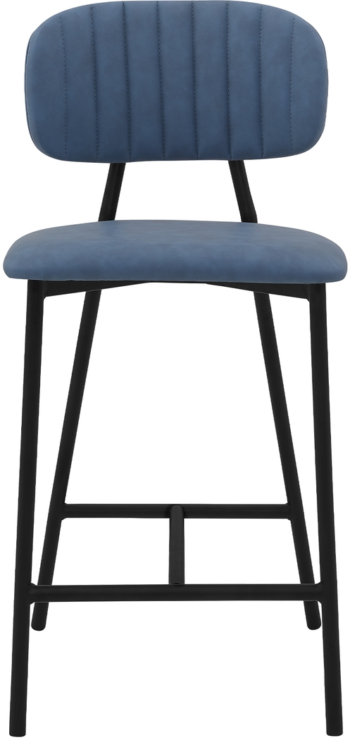 Rennelo Light Blue Counter Height Stool - Thumbnail - Image 2