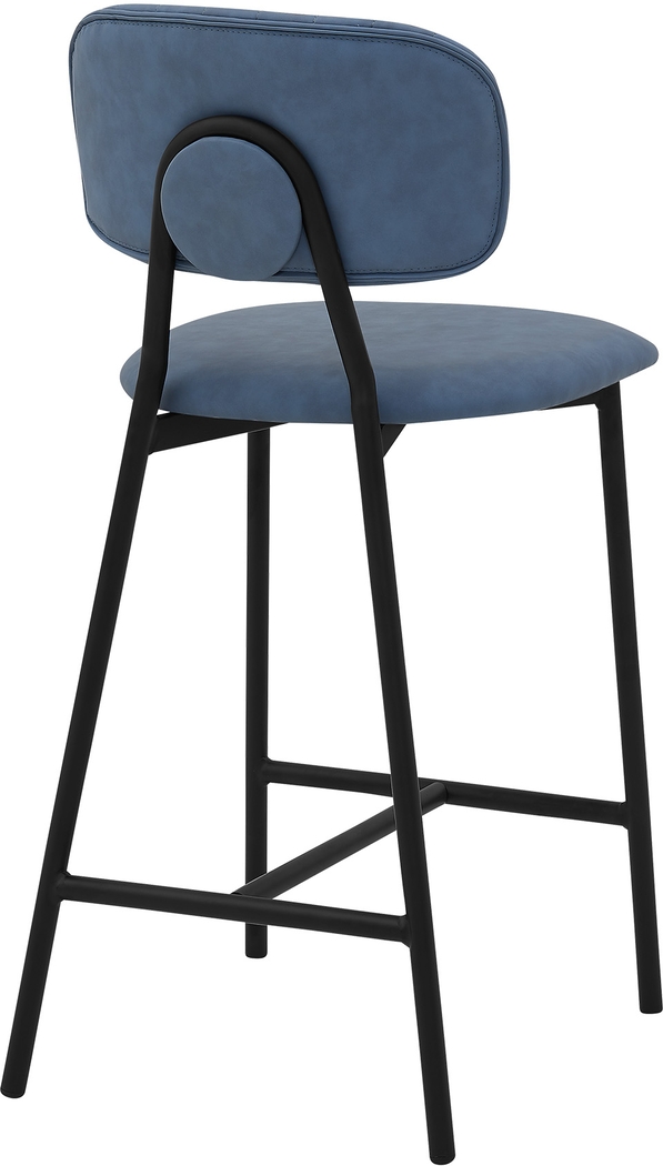 Rennelo Light Blue Counter Height Stool - Thumbnail - Image 4
