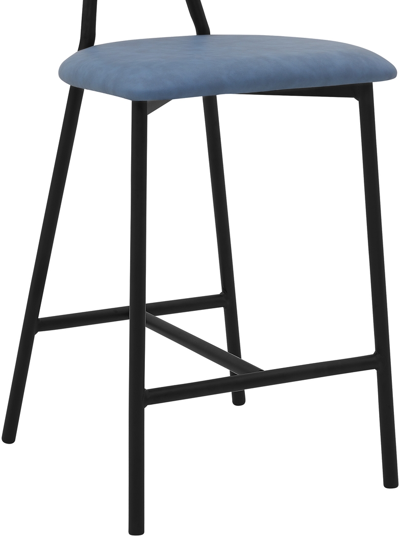 Rennelo Light Blue Counter Height Stool - Thumbnail - Image 7