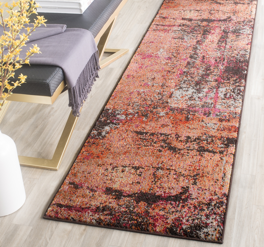Renner Mill Orange 2'2 x 10' Runner Rug - Thumbnail - Image 2