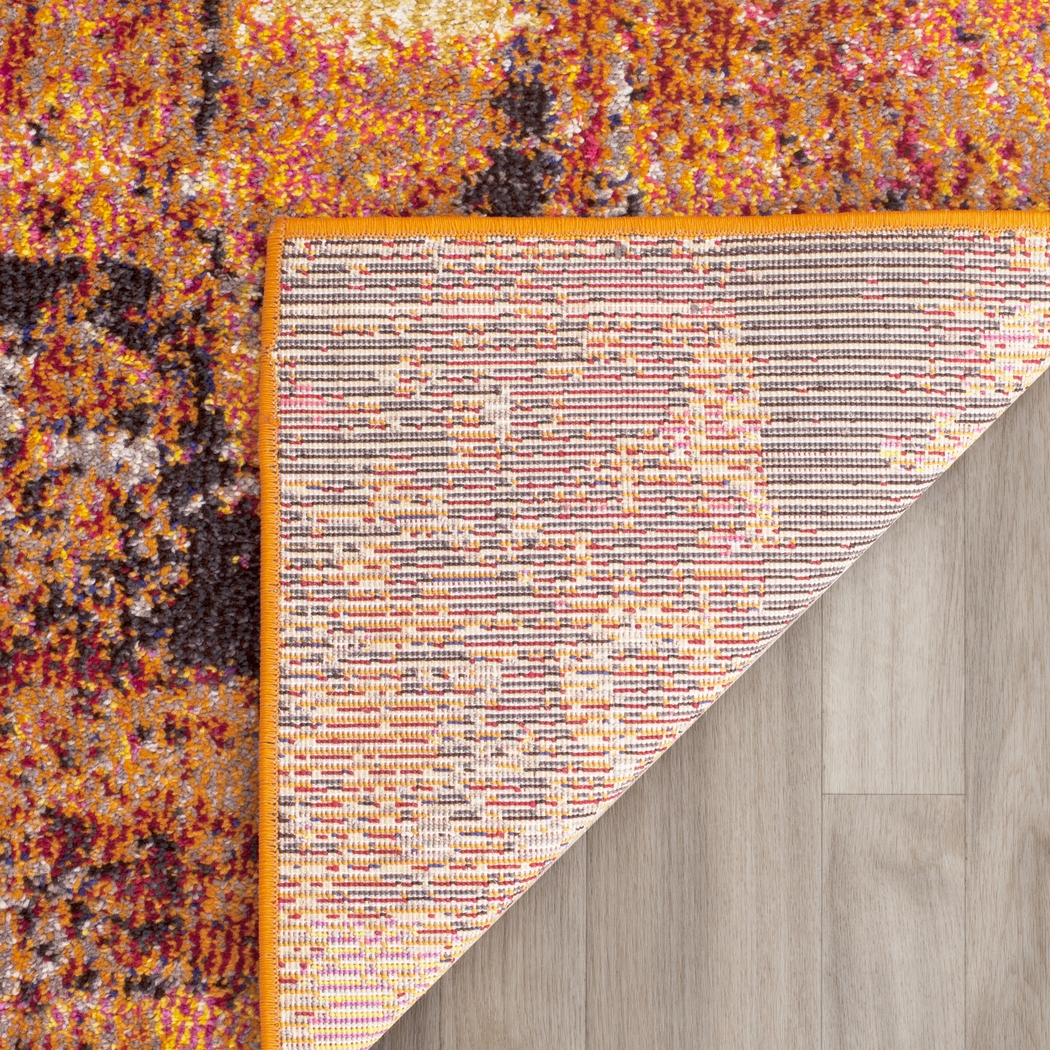 Renner Mill Orange 6'7 x 9'2 Rug - Thumbnail - Image 2