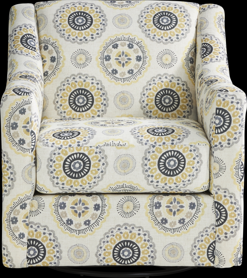 Reno Hills Beige Swivel Chair - Thumbnail - Image 2