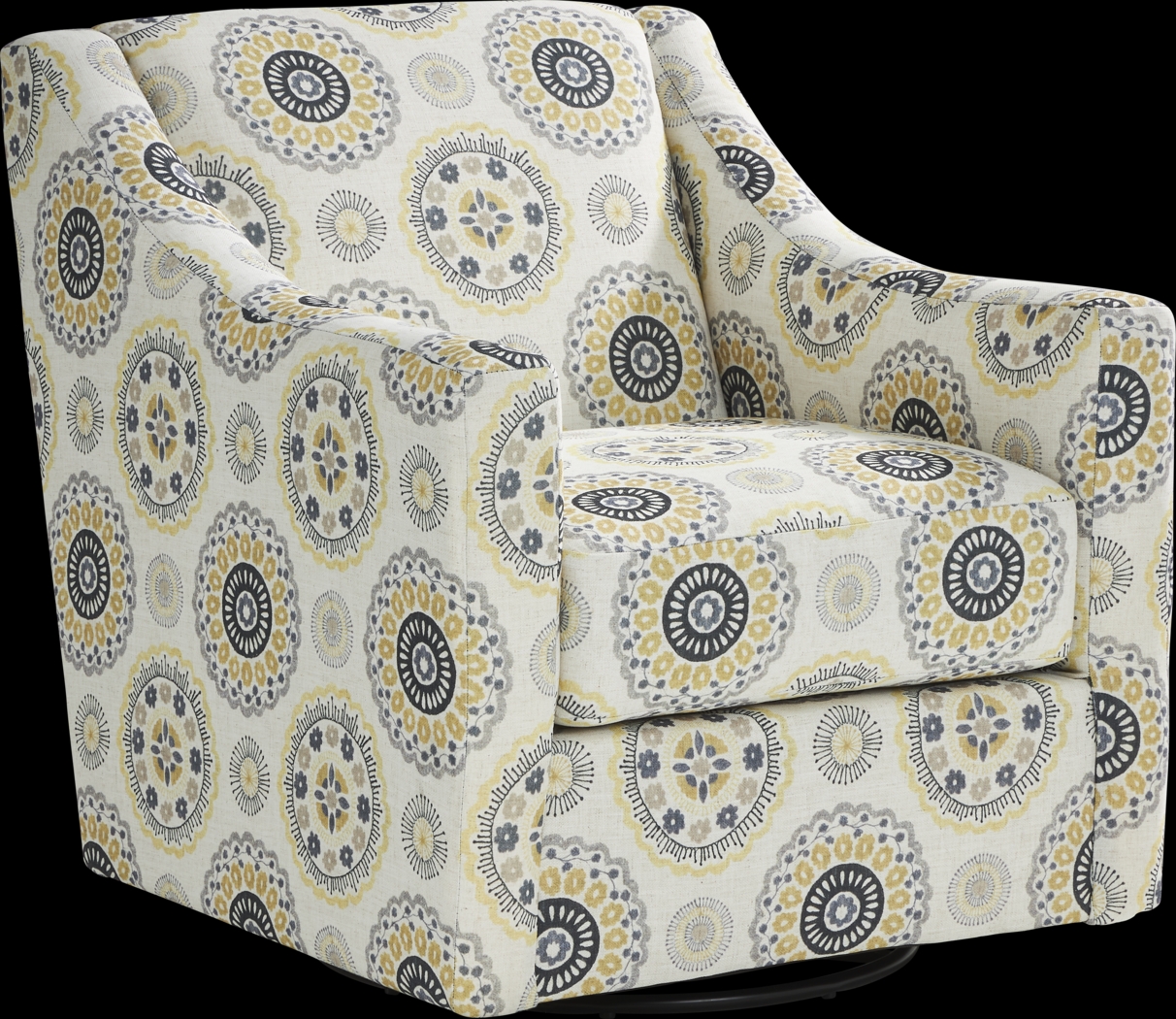 Reno Hills Beige Swivel Chair - Thumbnail - Image 1