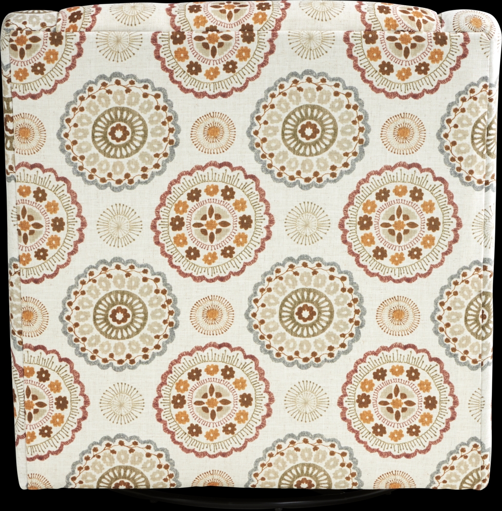 Reno Hills Orange Swivel Chair - Thumbnail - Image 3