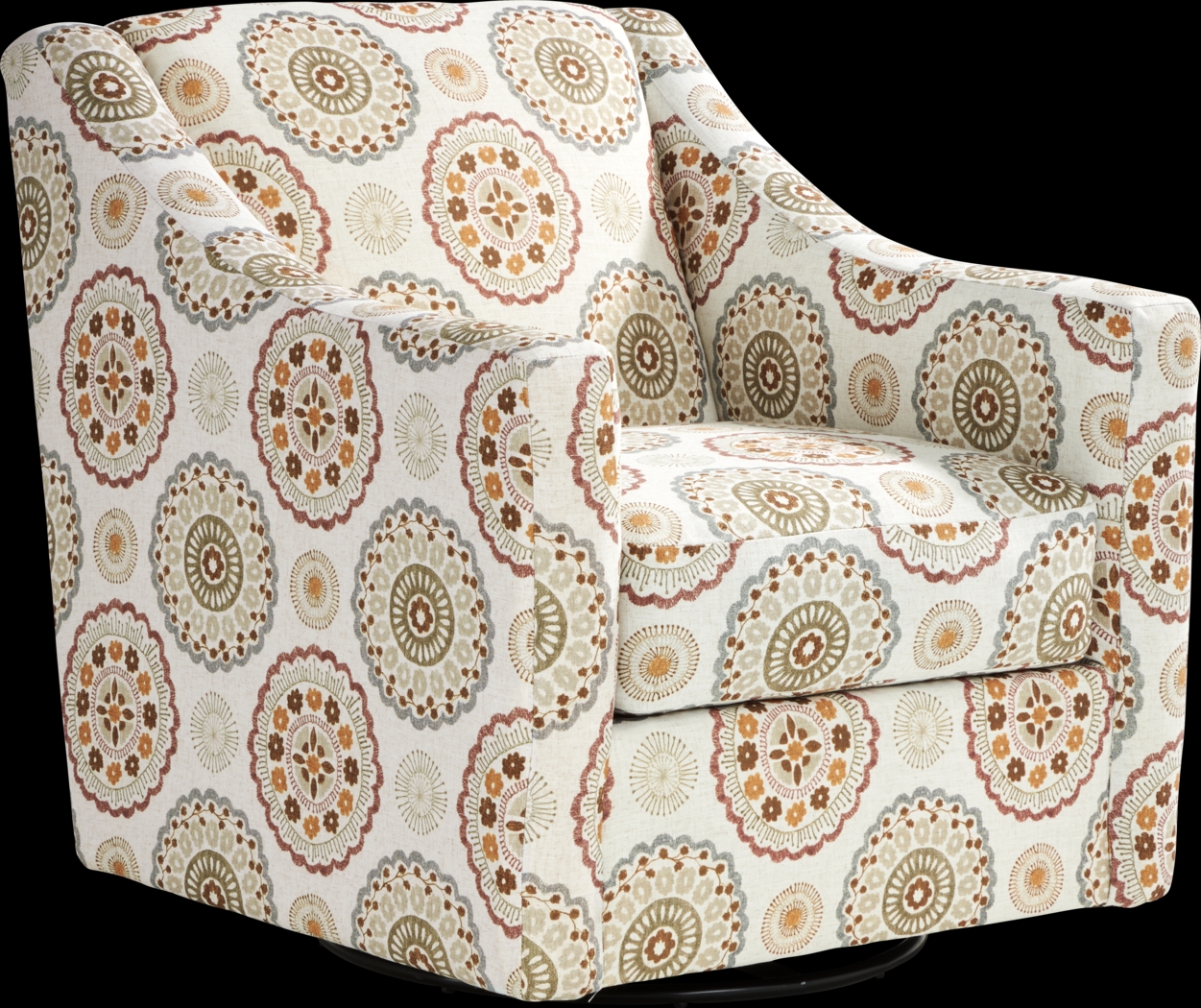 Reno Hills Orange Swivel Chair - Thumbnail - Image 1