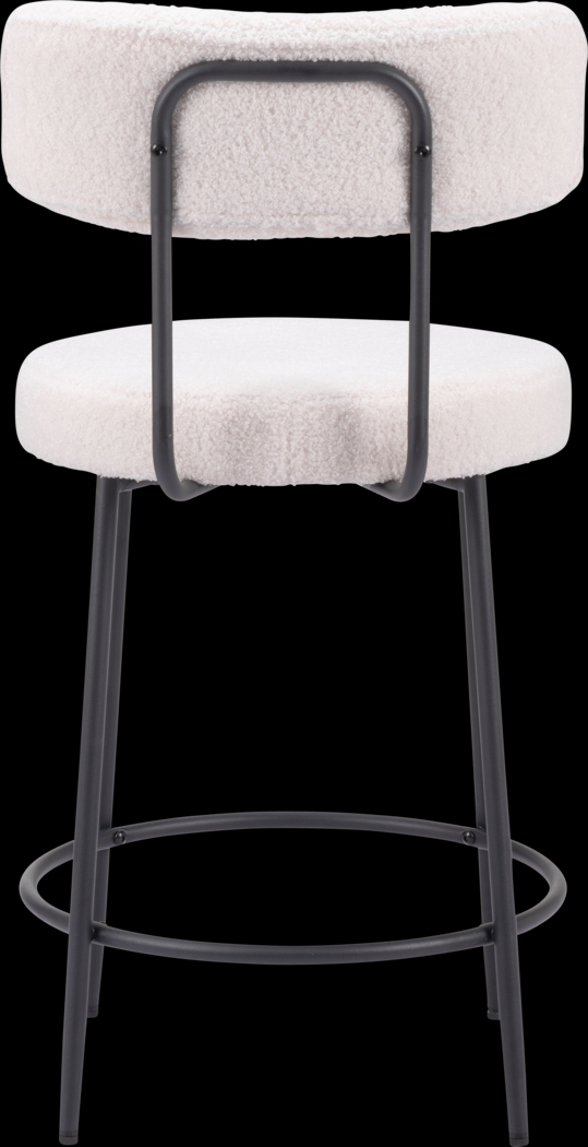 Rentz White Counter Height Stool, Set of 2 - Thumbnail - Image 6