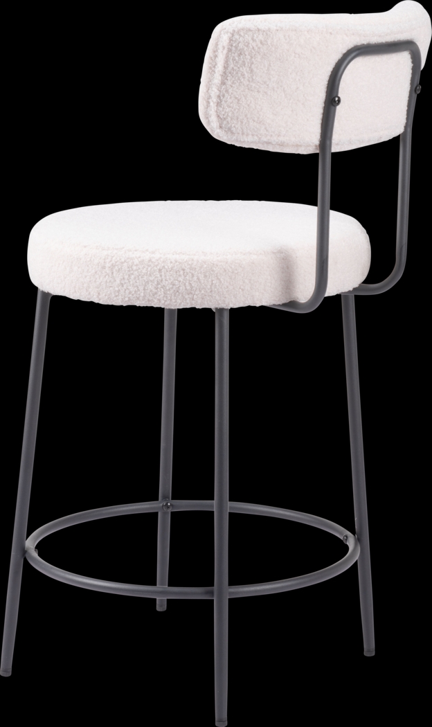 Rentz White Counter Height Stool, Set of 2 - Thumbnail - Image 7