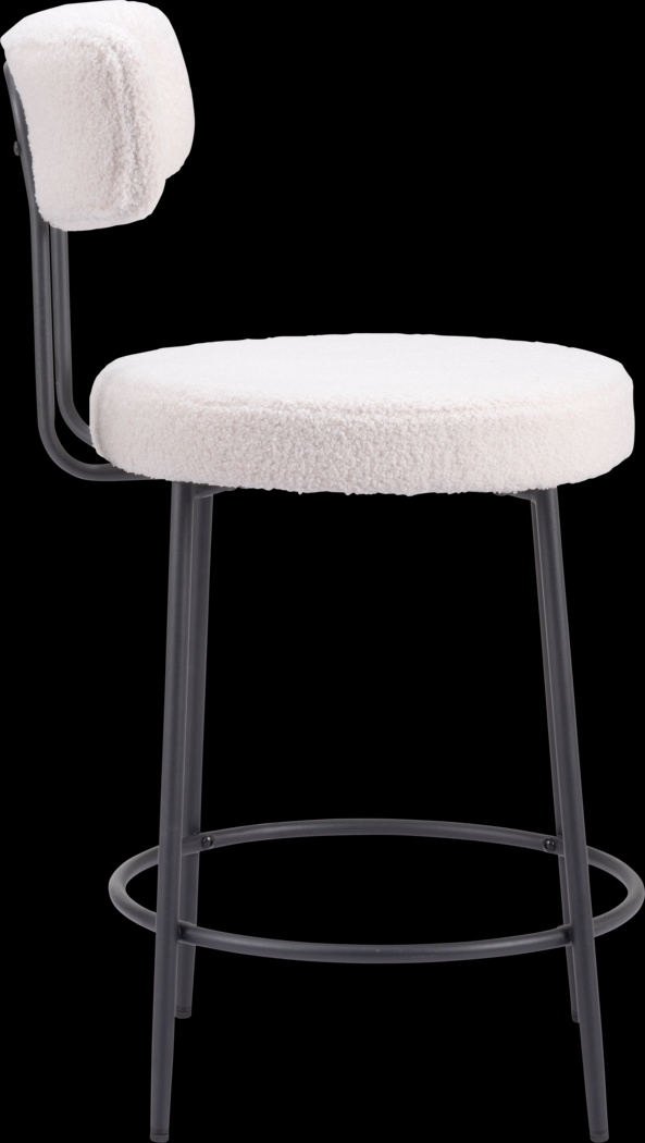 Rentz White Counter Height Stool, Set of 2 - Thumbnail - Image 8