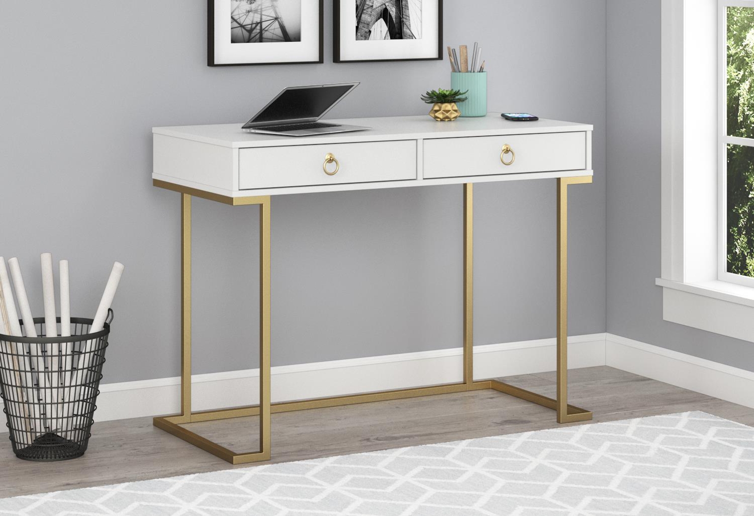 Reppert White Desk - Thumbnail - Image 5