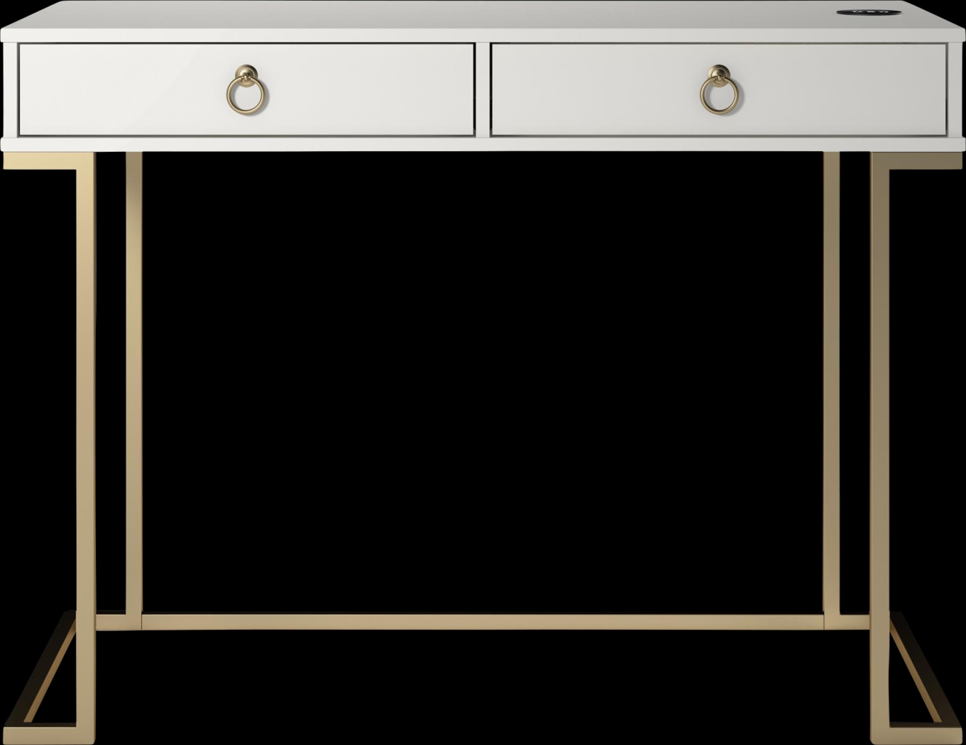 Reppert White Desk - Thumbnail - Image 1